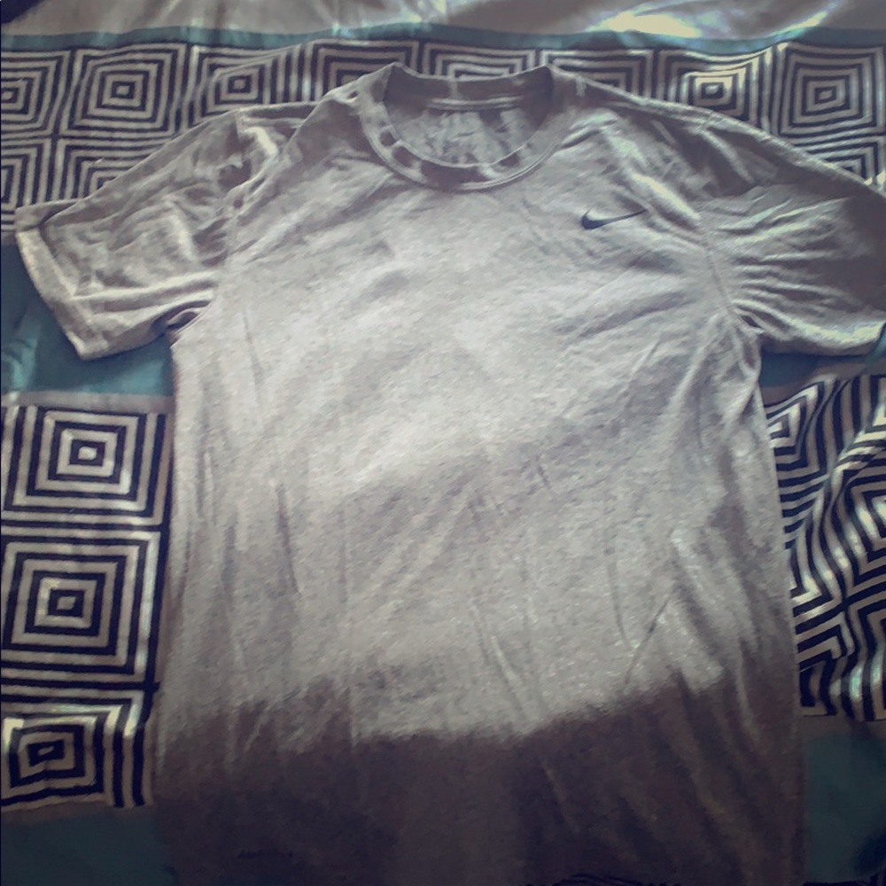 Basic grey T-shirt Nike dri-fit. Staple.